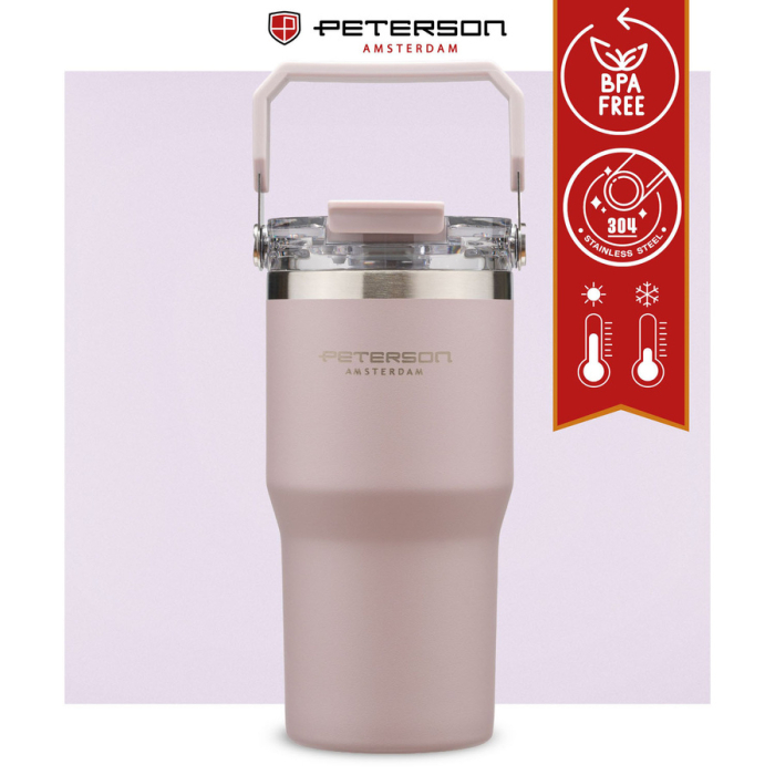 Cană termică din oțel inoxidabil violet deschis, 600 ml - Peterson [9]