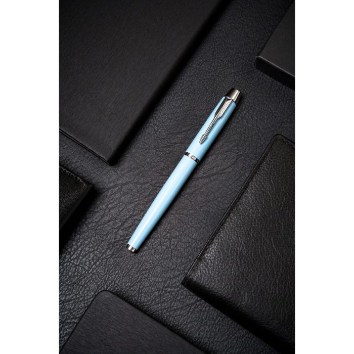 Pix cu bilă din metal albastru și argintiu cu mină neagră - Peterson PTR-PTN 222-GB L.BLUE-SI [4]