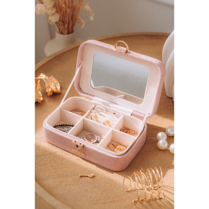 Cutie roz spațioasă și elegantă, cu încuietoare cu cheie - Peterson PTR-PTN SZK-07-3064 ROSE [2]