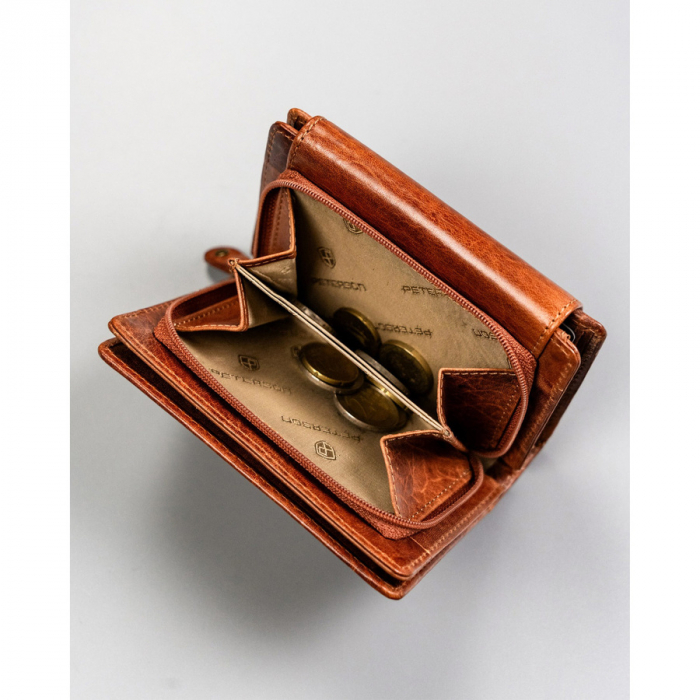 Portofel dama din piele naturala Peterson PTR-PTN WD2-VLCN-4482 CO [10]
