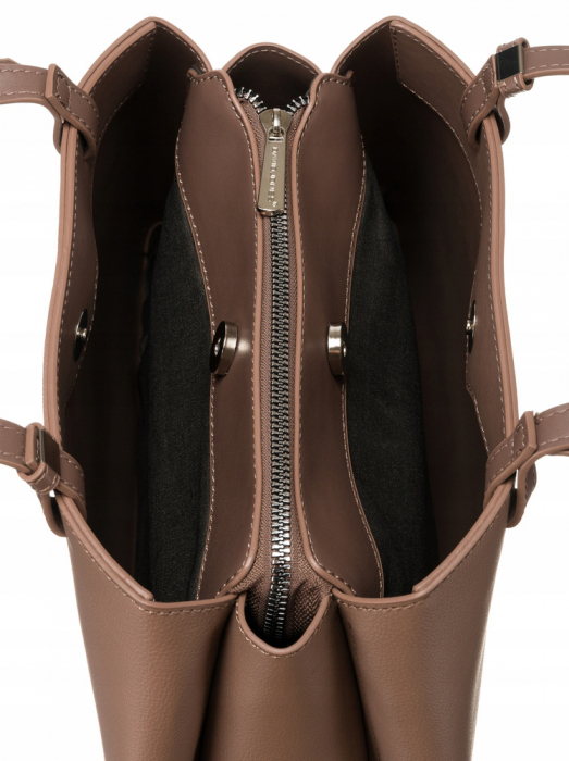 Geanta de dama clasica din piele ecologica - David Jones PTR-CM6533 D.GR [7]