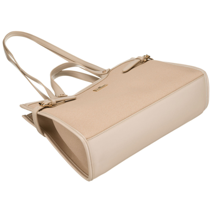 Geantă clasică de damă, bej, cu clemă magnetică - Peterson PTR-PTN LILIA BEIGE [9]