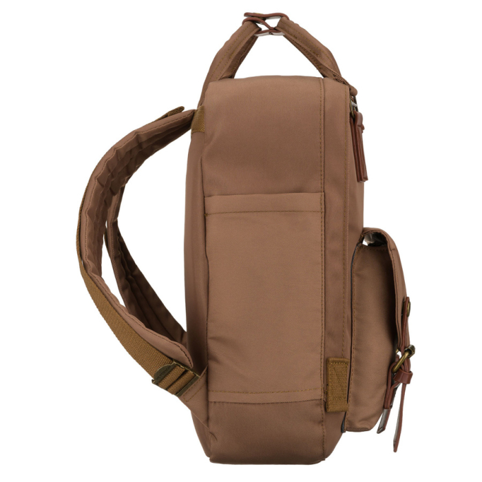 Rucsac de damă din poliester și piele ecologică maro, cu un singur compartiment - Peterson PTR-PTN GAMMA BROWN [3]