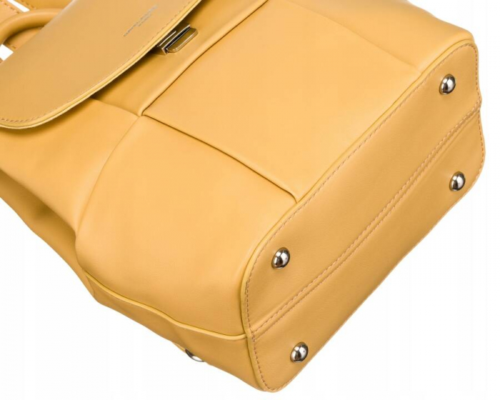 Rucsac clasic de dama din piele ecologica - David Jones PTR-6746-2 YELL [8]