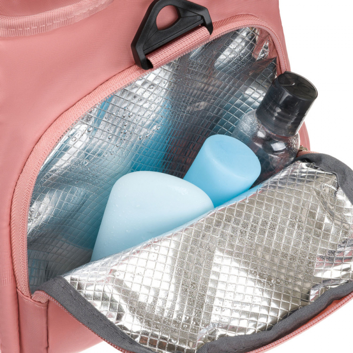 Geantă de voiaj sport din poliester roz cu închidere cu fermoar - Peterson PTR-PTN 24480 D.PINK-D.P [10]