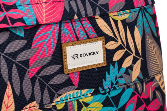 Rucsac clasic de damă din poliester cu model de plante - Rovicky PTR-R-PST-9343 10 [5]