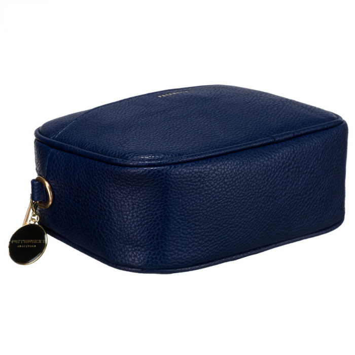 Geantă de damă bleumarin urbană și la modă, cu două curele și breloc, confecționată din piele ecologică de la Peterson PTR-PTN STY-2-F19 NAVY [5]