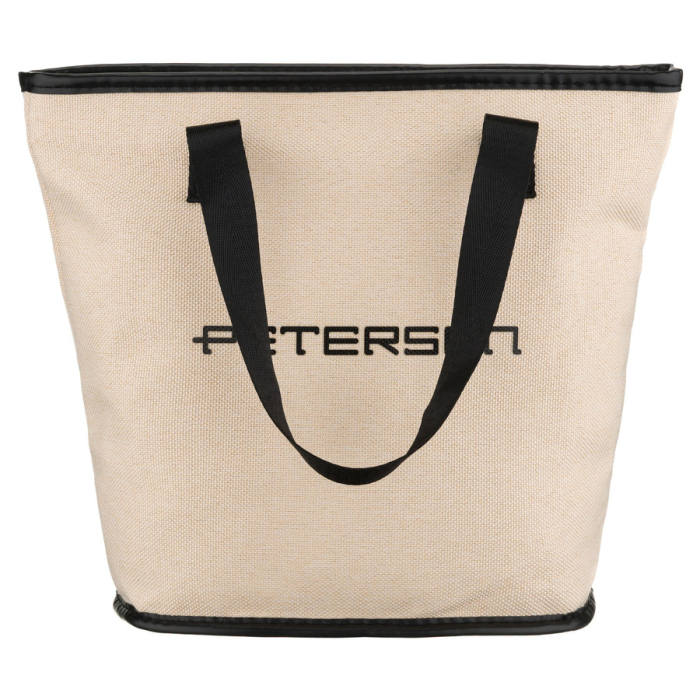 Geantă cosmetică din material sintetic bej și negru, cu mânere și închidere cu fermoar - Peterson PTR-PTN KOS-DA-15-3460 B [2]