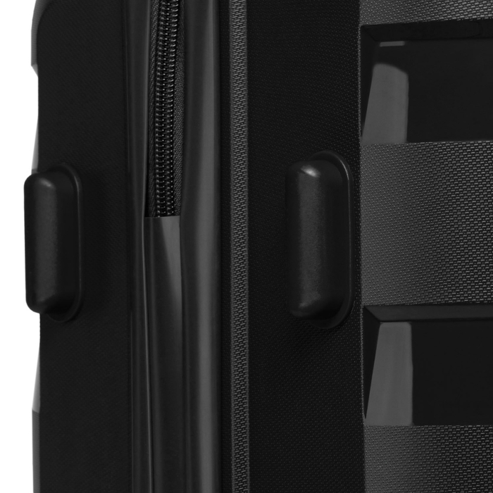 Valiză medie neagră din polipropilenă cu roți pivotante - Peterson PTR-PTN HPP-01-W-M-1778 [11]
