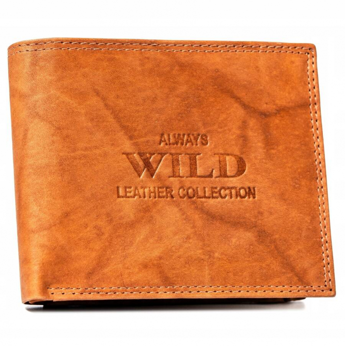 Portofel barbati din piele naturala Always Wild PTR-AW-N5-MAL-0233 TAN [2]