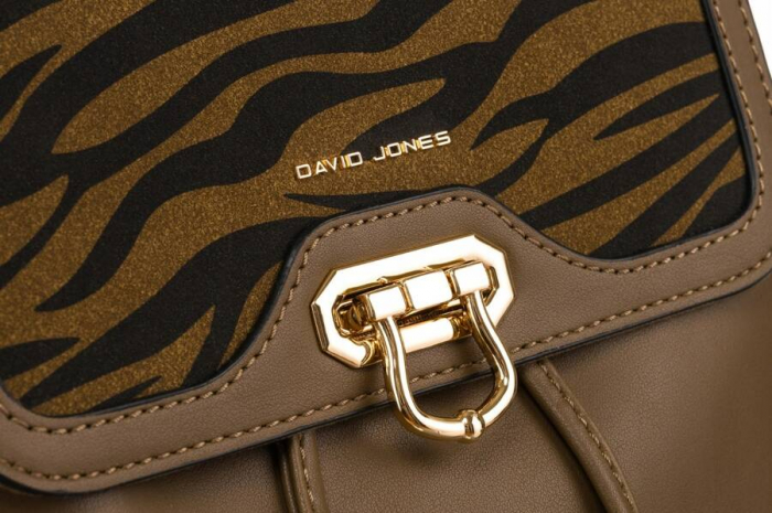 Rucsac urban de dama cu clips din piele ecologica - David Jones PTR-6865-3 KH [4]