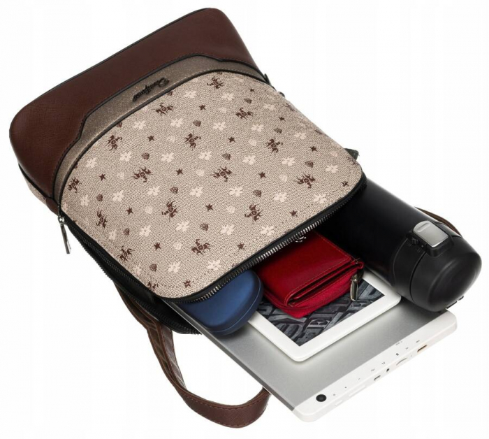 Rucsac elegant de dama din piele ecologica - David Jones PTR-6866-2 BE [7]