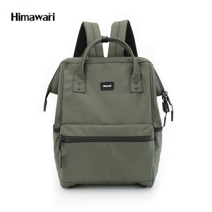 Rucsac de nylon impermeabil în culoare verde - Himawari PTR-1884-04 [1]