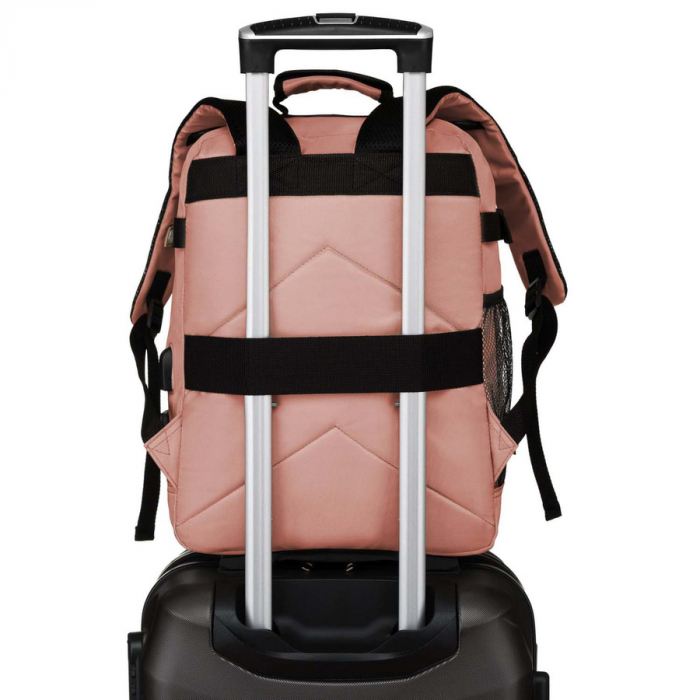 Rucsac spațios, pentru cabină de călătorie, cu port USB în culoarea roz - Peterson PTR-PTN APP-6653 PINK [7]