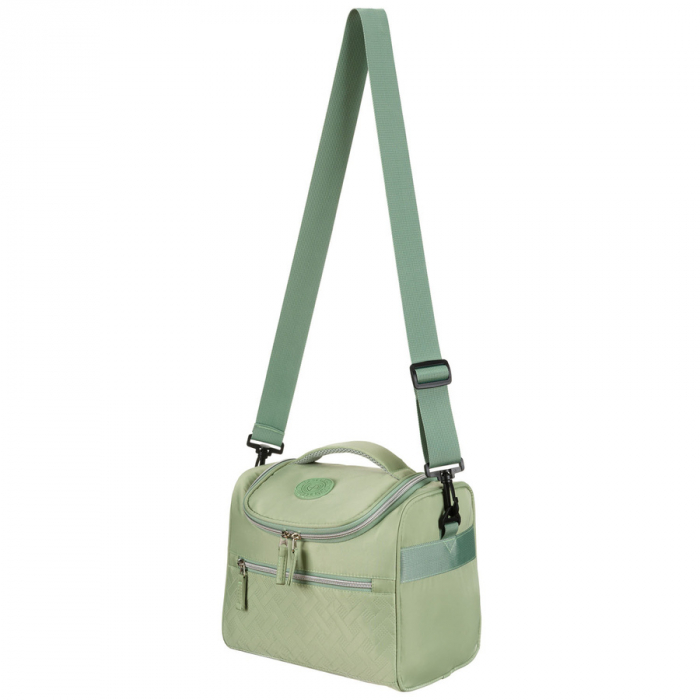 Geantă cosmetice de călătorie din material sintetic verde cu cârlig pentru agățare - Peterson PTR-PTN 24463-3964 GREEN [7]
