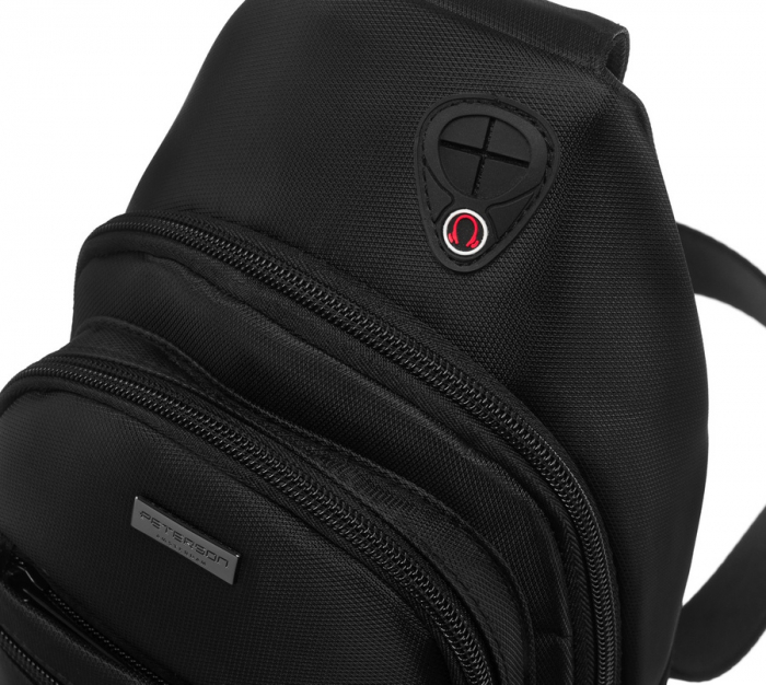 Geanta-rucsac de umar pentru barbati cu port USB - Peterson PTR-PTN 73206-7776 BL [5]