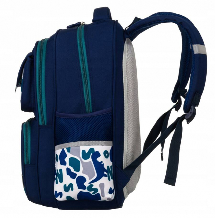 Rucsac de școală bleumarin cu spațiu pentru laptop - Peterson PTR-PTN PS2-6067 BLUE-GR [3]