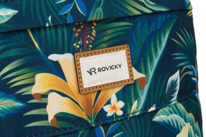 Rucsac clasic de damă din poliester cu model de plante - Rovicky PTR-R-PST-9336 09 [5]