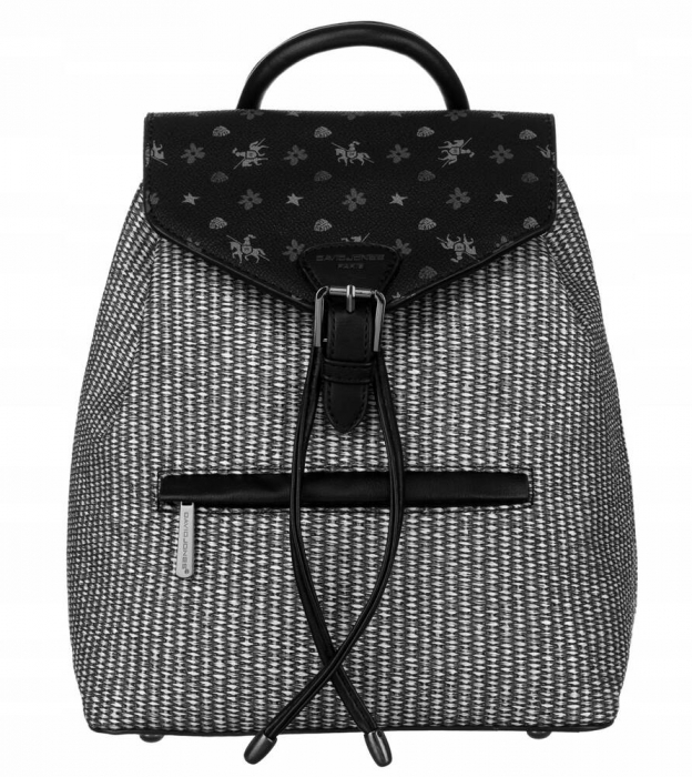 Rucsac elegant de dama din piele ecologica - David Jones PTR-6875-3 BL [2]