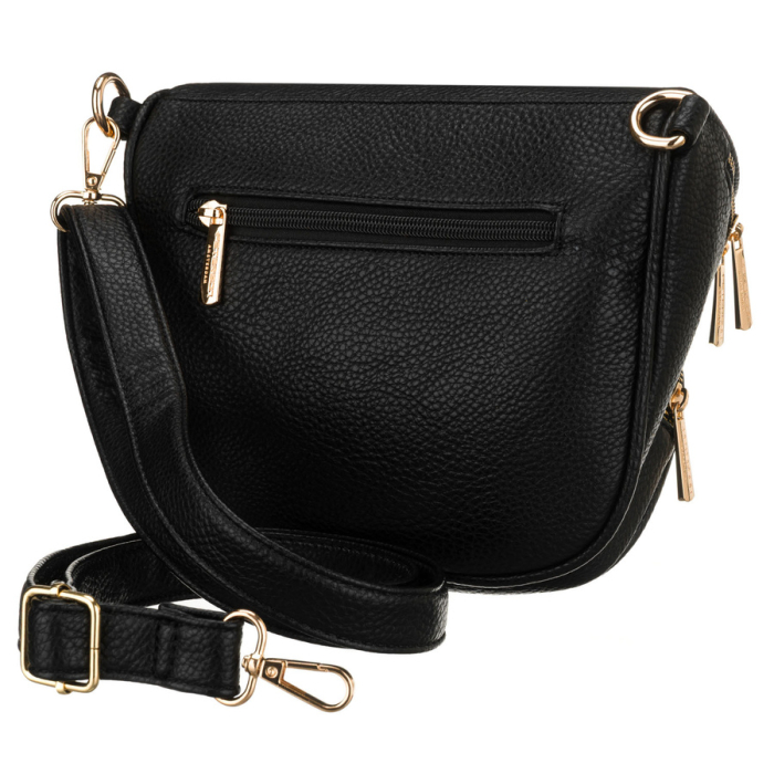 Geantă elegantă de damă din piele ecologică de culoare neagră - Peterson PTR-PTN MIS-05-5043 BLAC [4]