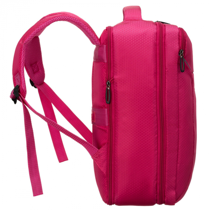 Rucsac de călătorie roz din poliester cu , curea pentru valiză - Peterson PTR-PTN BOCIAN-6439 PINK [3]