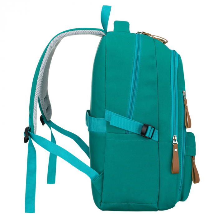 Rucsac școlar verde pentru copii, din poliester, cu bretele reglabile - Peterson PTR-PTN BHX-01-9259 Gree [5]