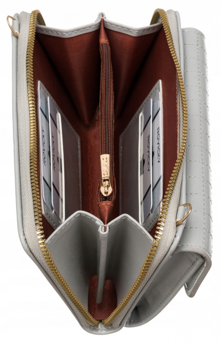 Mini portofel elegant cu o curea lunga, detasabila - 4U Cavaldi PTR-M-17-1477 GR [6]