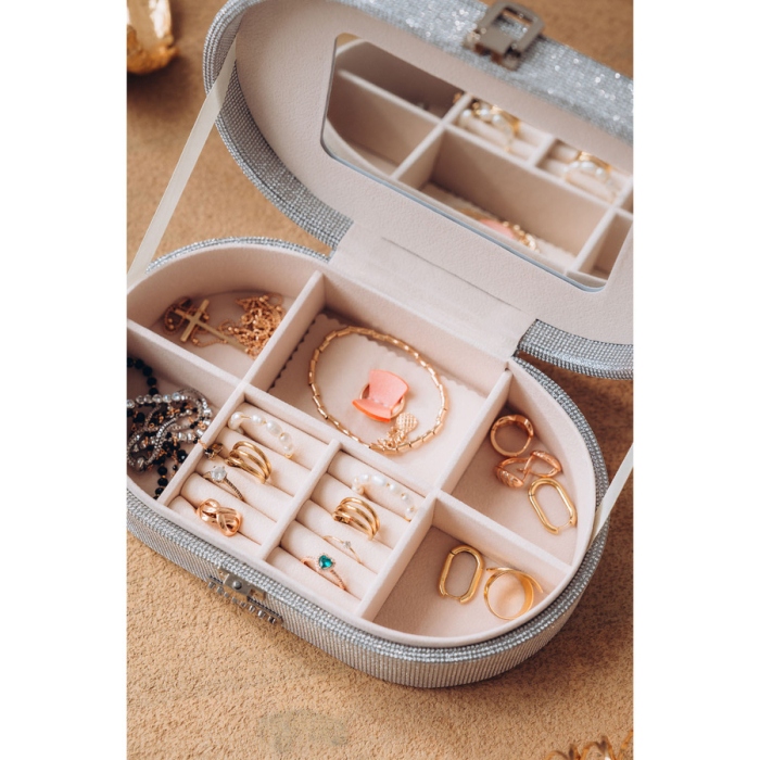 Cutie elegantă pentru bijuterii din argint cu închidere cu zăvor - Peterson PTR-PTN SZK-12-5974 BL-S [8]