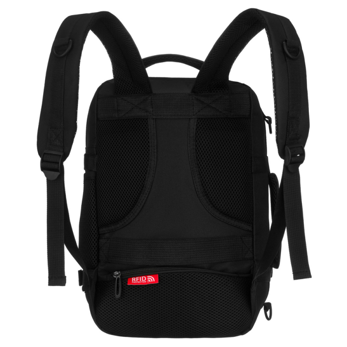 Rucsac de călătorie negru din poliester cu două compartimente, perfect pentru bagajul de mână - Peterson PTR-PTN GAWRON-6-9621 BL [12]