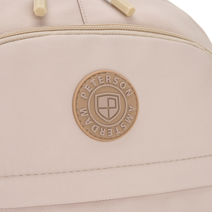 Rucsac școlar bej, la modă, din poliester, cu bretele reglabile - Peterson PTR-PTN 8594-1389 BEIGE [11]
