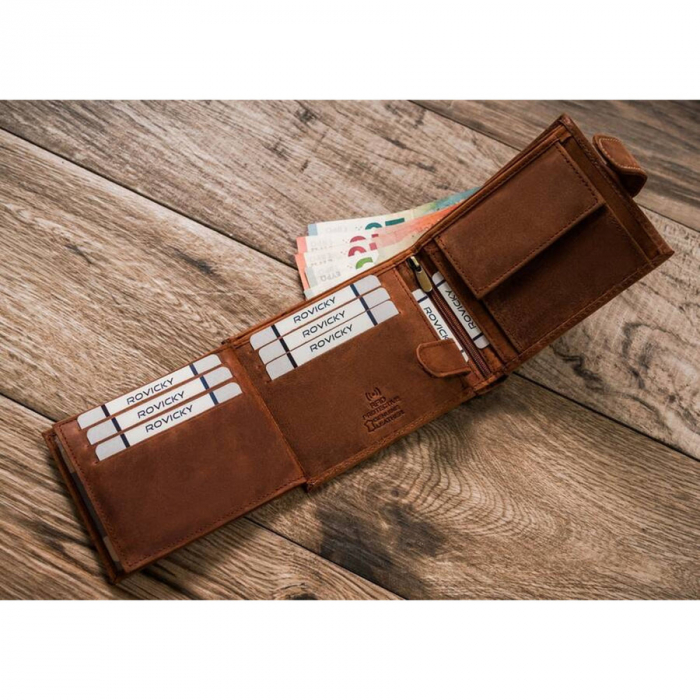 Portofel din piele naturala pentru barbati PTR-N992L-CHM-DOG-1-BL C [7]