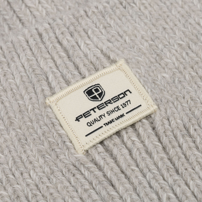 Căciulă gri de iarnă pentru femei cu logo-ul mărcii - Peterson PTR-PTN HAT-10-5493 L.GR [11]