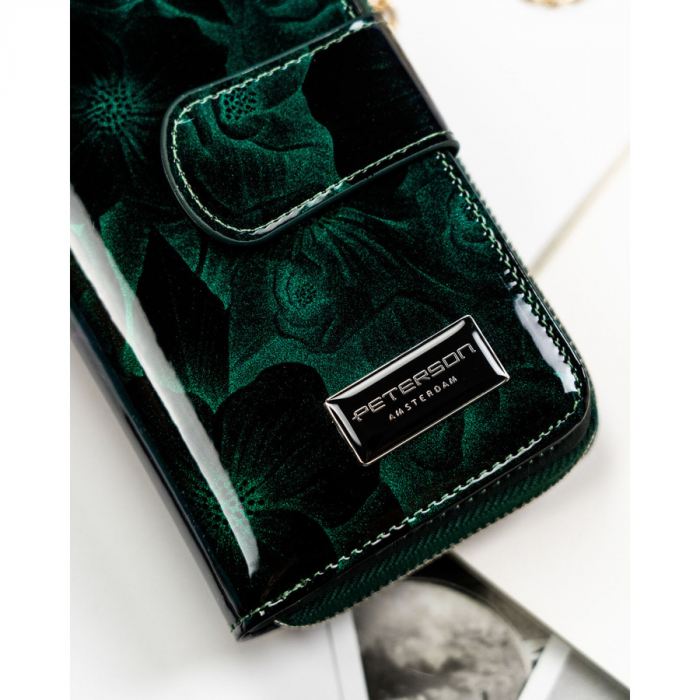Portofel dama din piele naturala Peterson PTR-PTN PS116-FDS GREEN [5]