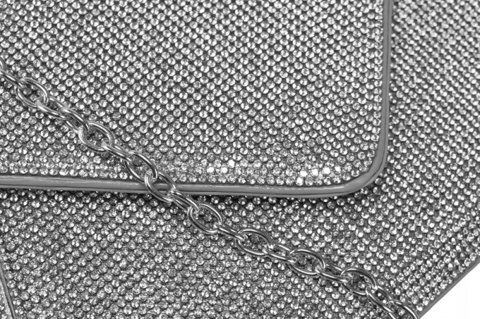 Geantă clutch de damă elegantă pe lant - Peterson PTR-PTN XS101-8719 SIL [4]