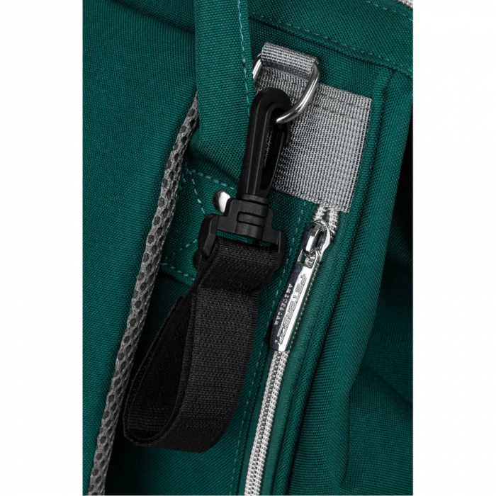 Rucsac multifunctional pentru mamici cu buzunare cu fermoar de culoare verde - Peterson PTR-PTN MB1-5985 GREEN [11]