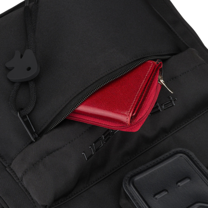 Rucsac de damă cu compartiment pentru laptop, fabricat din poliester negru - Peterson [30]