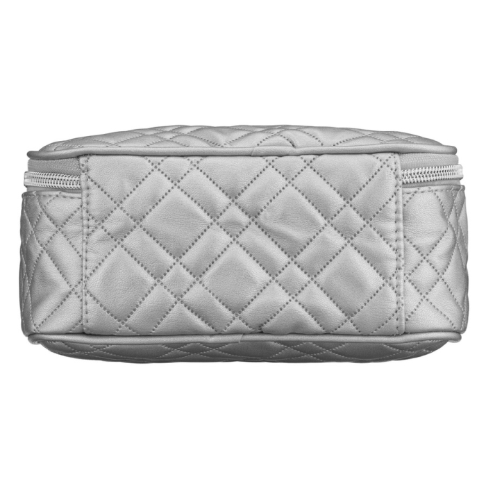 Geantă cosmetică argintie cu un singur compartiment, din material sintetic și închidere cu fermoar - Peterson PTR-PTN KOS-DA-10-3187 S [9]