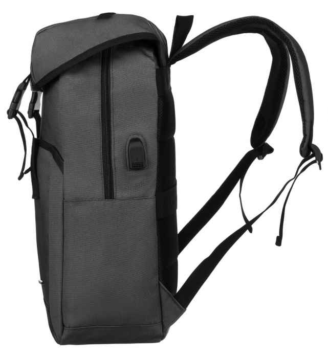 Rucsac cu două compartimente de culoare gri pentru un laptop de 15 inchi - Peterson PTR-PTN 77713-6715 GR [9]