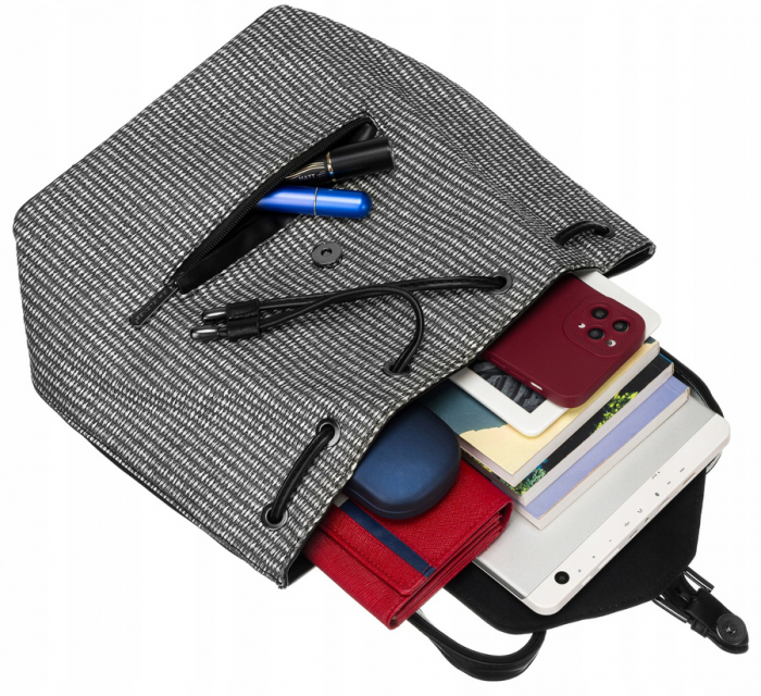 Rucsac elegant de dama din piele ecologica - David Jones PTR-6875-3 BL [8]