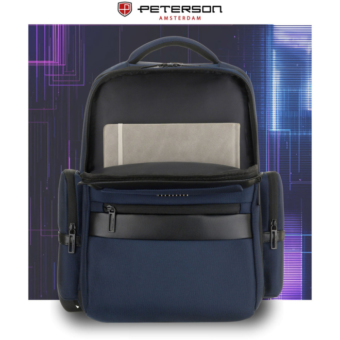 Rucsac de călătorie bleumarin cu buzunar pentru laptop de până la 14 inci - Peterson PTR-PTN HY243-7079 NAVY [12]