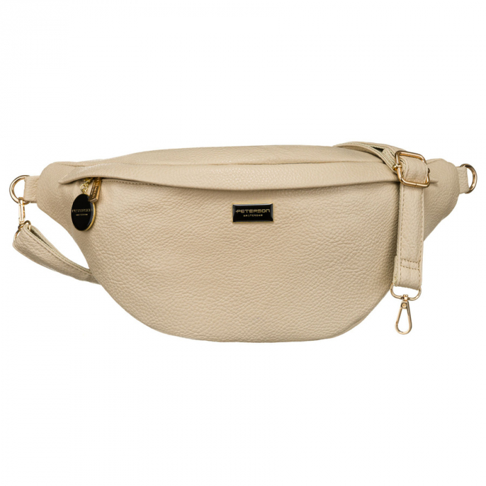 Geantă de damă bej din piele ecologică, tip borsetă sau tip geantă crossbody Peterson PTR-PTN SSY-2-F19 D.BEIG [2]