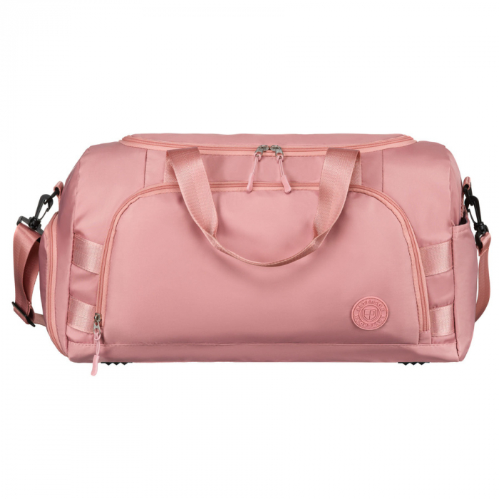 Geantă de călătorie roz pentru weekend cu compartiment lateral pentru pantofi - Peterson PTR-PTN 24427-8359 PINK [5]