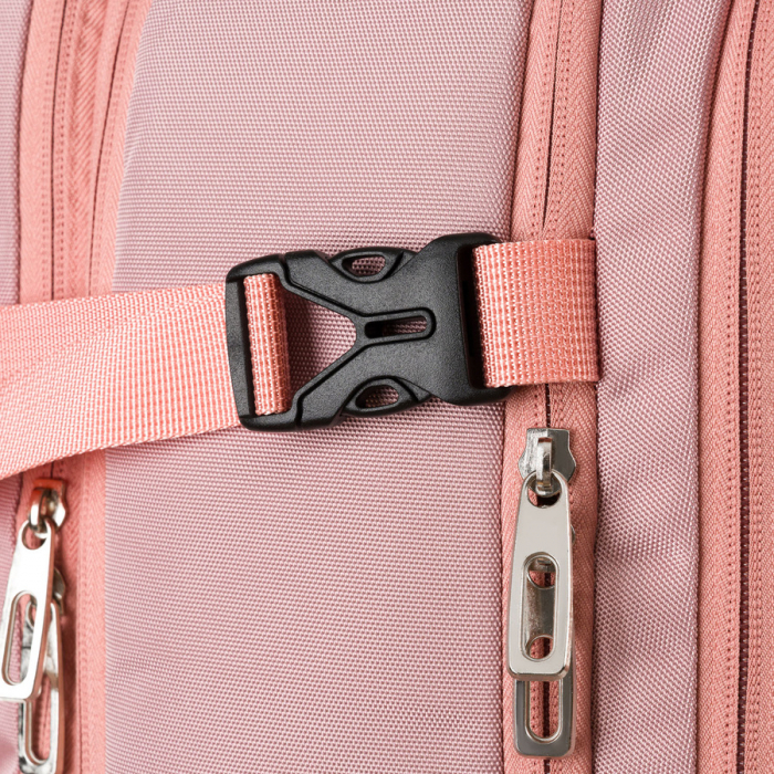 Rucsac cu spațiu pentru laptop roz, suspendat pe bretele reglabile - Peterson PTR-PTN 24403-6942 PINK [17]