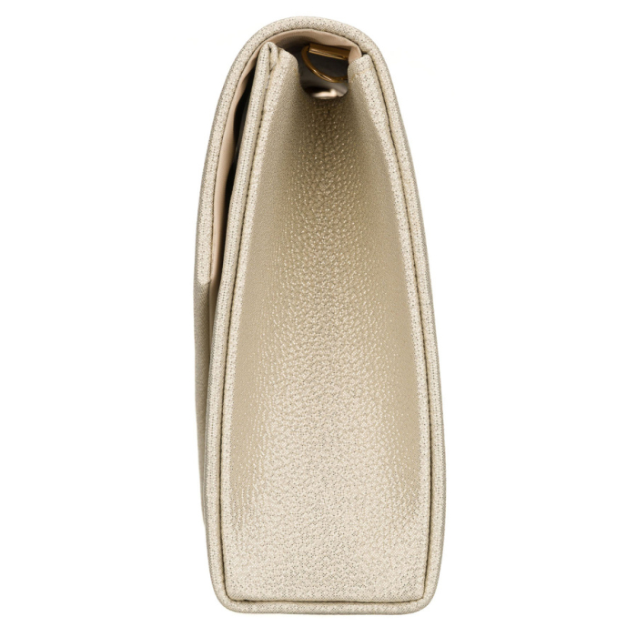Geantă tip clutch aurie pentru femei, din piele ecologică, cu închidere cu clip magnetic - Rovicky PTR-R-XS030-1-0825 GOLD [4]