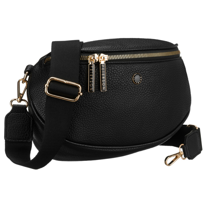 Geantă elegantă de damă din piele ecologică de culoare neagră - Peterson PTR-PTN MIS-02-3551 BLAC [1]