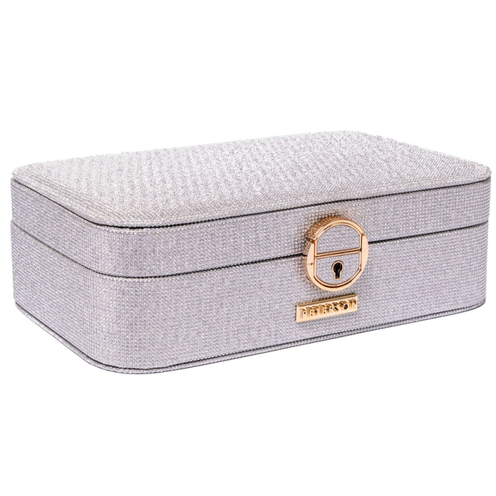 Cutie argintie spațioasă și elegantă, cu încuietoare cu cheie - Peterson PTR-PTN SZK-07-3071 SILV [3]