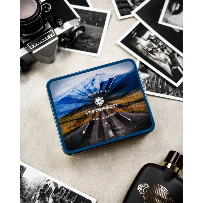 Portofel bărbătesc vertical din piele maro, fără închidere exterioară - Peterson PTR-PTN N4-LWC-0697 COGN [8]