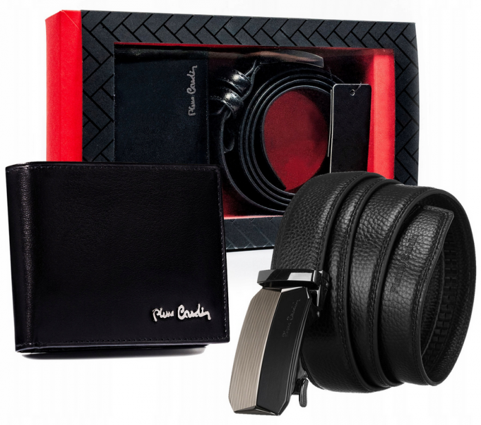 Set cadou barbati portofel si curea din piele naturala Pierre Cardin PTR-ZM-PC36 [13]