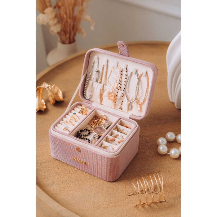 Cutie de bijuterii roz cu închidere magnetică - Peterson PTR-PTN SZK-09-3125 ROSE [5]