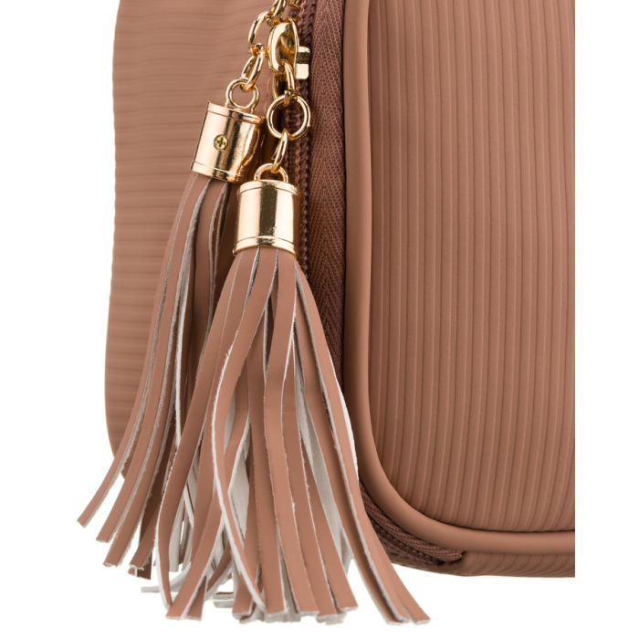 Geantă cosmetică cu un singur compartiment, din material sintetic, de culoare bej, prevăzută cu un mâner practic - Peterson PTR-PTN KOS-DA-10P BEIGE [6]